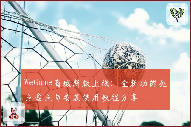 WeGame商城新版上线：全新功能亮点盘点与安装使用教程分享